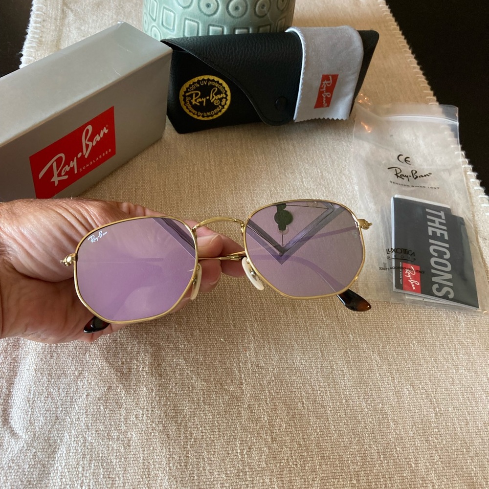 Ray-ban 51mm hexagonal lenses